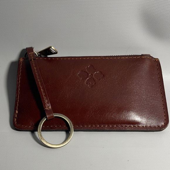 Patricia Nash Varenna ID Card Holder Wallet Brown Leather - Picture 1 of 5